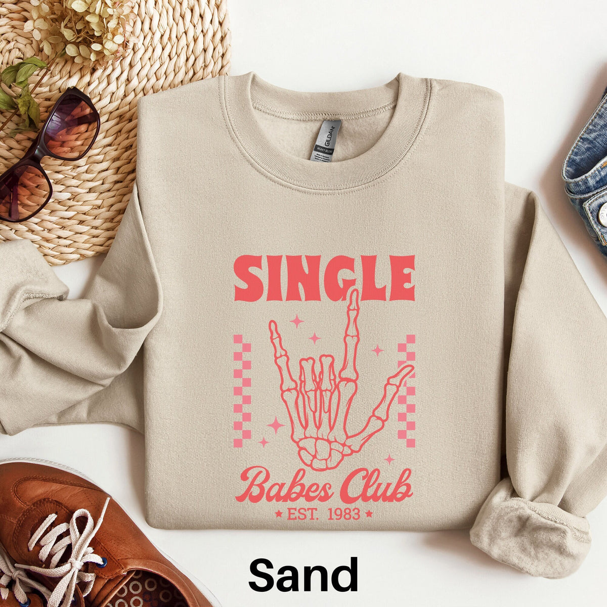 Single Babes Sweatshirt Anti Valentine Sweater Single Ladies Shirt Funny Skeleton Valentine Shirt Cute Valentines Day Tee Feminist Tshirt Sweatshirt – Everyday Comfort · Great Gift For Fans