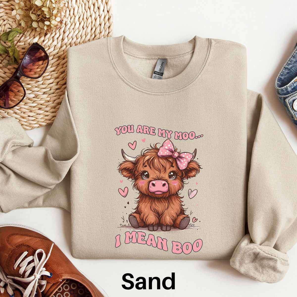 Highland Cow Valentine Sweatshirt Funny Cow Sweater Farm Animals Valentine Shirt Cow Lover Shirt Western Valentine Country Heart Tee Sweatshirt – Everyday Comfort · Great Gift For Fans