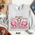 Farm Animals Valentine Sweatshirt Farm Sweater Funny Cow Shirt Chicken Valentine Shirt Cow Lover Pig Valentine Tee Country Heart Tee Sweatshirt – Soft Feel · Great Gift For Fans