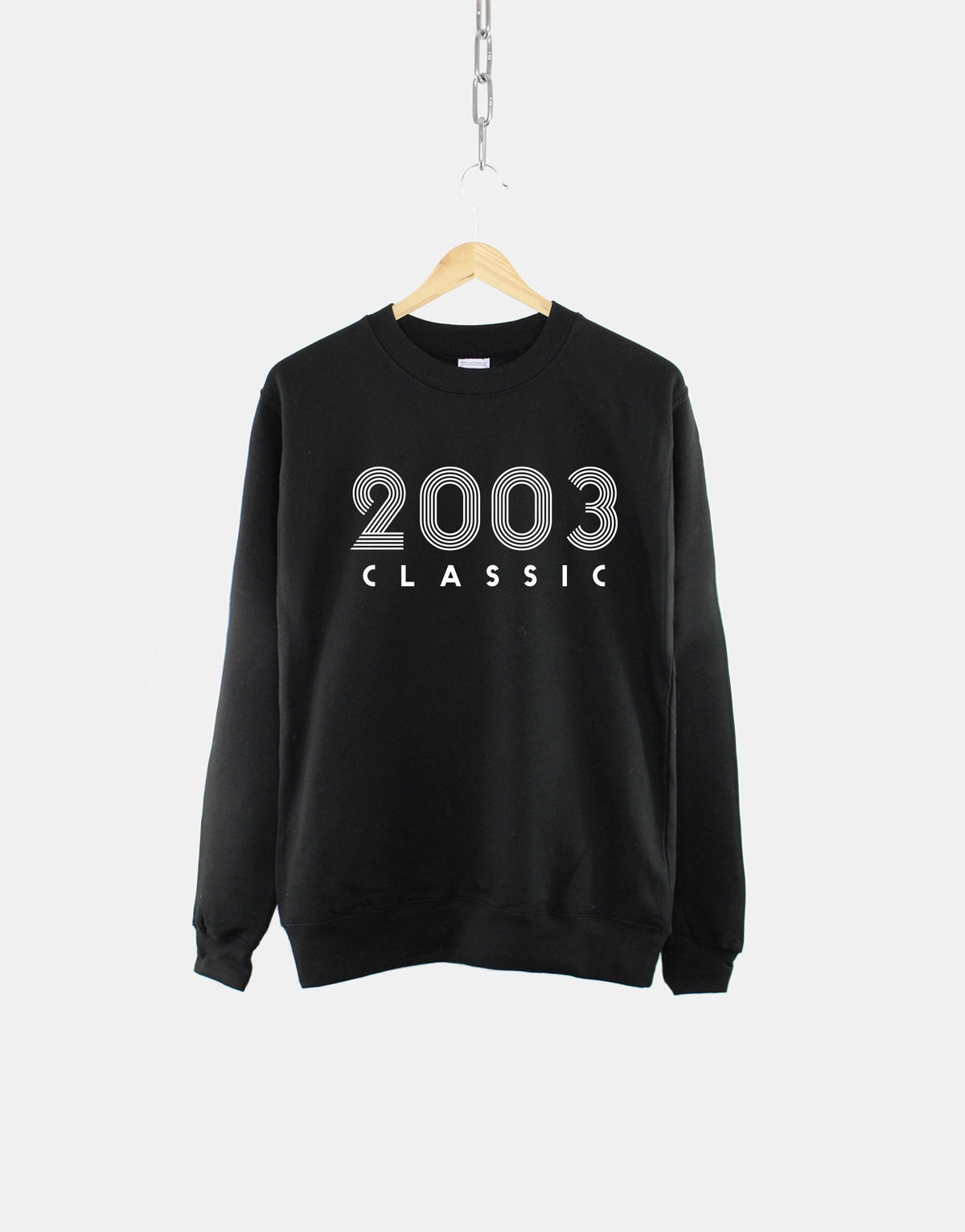 2003 Birthday Sweatshirt Retro 21st Birthday Sweater Birth Year Numbers Jumper Sweatshirt – Soft Feel · Perfect For Daily Wear