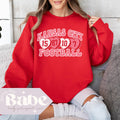Adult Valentine39s Day Chiefs Gildan Unisex Sweatshirt Kansas City Football Game Day Outfit Galentines Kelce AFC Champs Mahomes Sweatshirt – Warm & Stylish · Great Gift For Fans