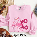 Flamingo Valentine Sweatshirt Love Shirt Flamingo Lover Sweater Valentines Day Tee Cute Valentine Gift Heart Valentine39s Day Outfit Sweatshirt – Cozy Vibes · Great Gift For Fans