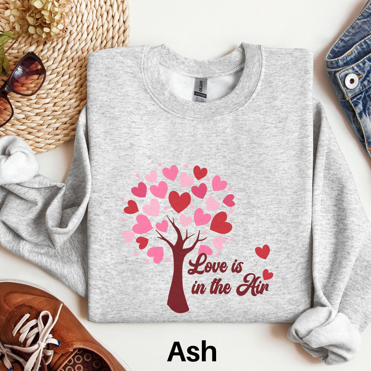 Heart Tree Valentines Day Sweatshirt Love Tree Sweater Heart Valentine Shirt Cute Girlfriend Shirt Valentines Day Gift Mama Valentine Sweatshirt – Aesthetic Look · Trending Graphic Apparel