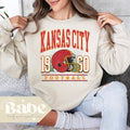 Adult Kansas City Football Gildan Unisex Sweatshirt 1960 vintage looking distressed design Chiefs Game Day Outfit Sweatshirt – Easygoing Wear · High-Quality Print