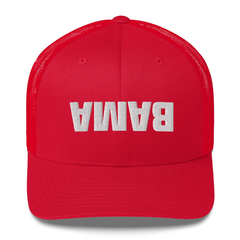 Bama upside down hat Alabama football upside down hat red and white Graphic Tee – Aesthetic Look · Top Pick For Any Outfit