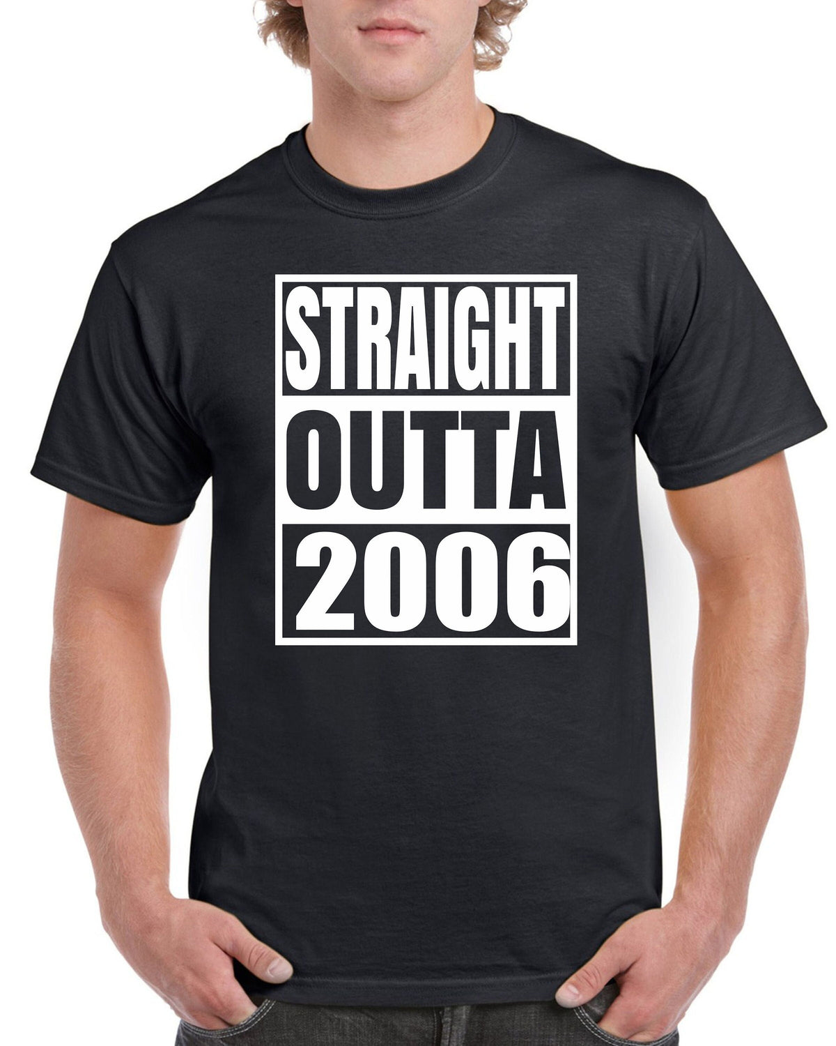 18th Birthday Mens TShirt Tee Shirt Gifts Present Funny Straight Outta 18 Years Old Year 2006 Graphic Tee – Fan Favorite · Great Gift For Fans