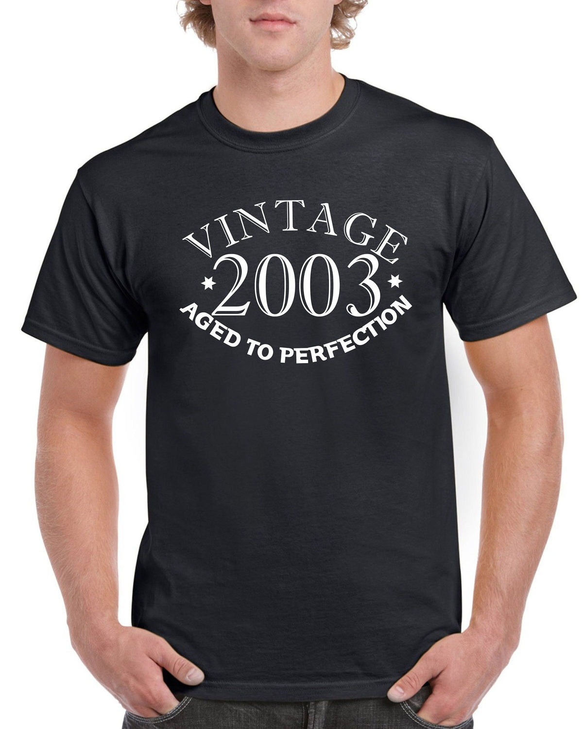 21st Birthday Gifts For Son T Shirt Present Twenty One Vintage Year 2003 Aged To Perfection Funny 21 Years Old Tee Graphic Tee – Bold Style · High-Quality Print