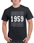 65th Birthday TShirt Gift Present For Dad TShirt Top T Shirt Shirt Gift Present Year 1959 Vintage 65 Years Old Graphic Tee – Cozy Vibes · High-Quality Print