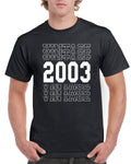 21st Birthday TShirt Gift Present For Dad TShirt Top T Shirt Shirt Gift Present Year 2003 Vintage 21 Years Old Graphic Tee – Bold Style · Must-Have Style