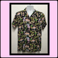 AT028 Americana 195039s style rayon atomic print quot The Bikini Atoll Roomquot shirt by Atomik Tiki Graphic Tee – Fan Favorite · Great Gift For Fans