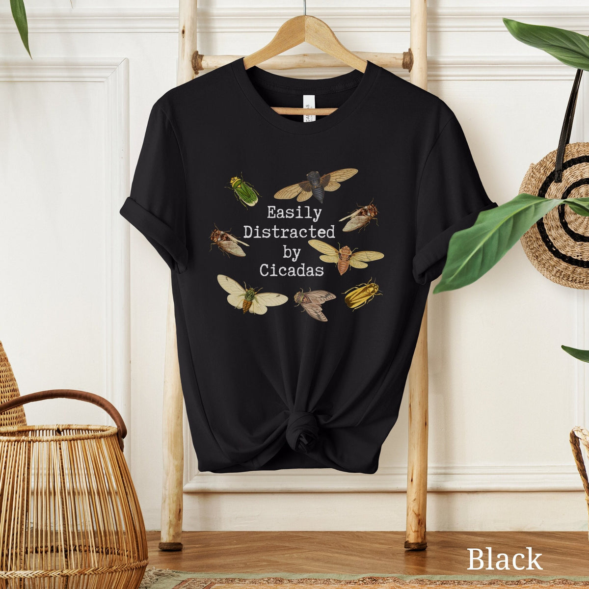 Cicada Shirt Easily Distracted by Cicadas Shirt Insect Shirt Bug Shirt Entomology Shirt Insect Lover Gift Bug Lover Tee Brood XIX Graphic Tee – Bold Style · Great Gift For Fans