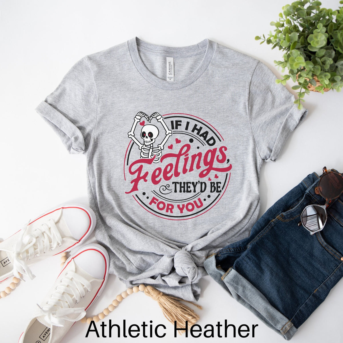 If I Had Feelings They39d Be For You Shirt Funny Valentines Day Gift Skeleton Valentines Day Shirt Anti Valentine Tee Valentine Outfit Graphic Tee – Warm & Stylish · Top Pick For Any Outfit