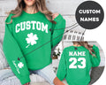 Custom Shamrock Sweatshirt Personalized Collage Name St Patrick39s Day Sweatshirt Irish Drinking Shirt Parade Shirt Toddler Youth Women Sweatshirt – Feel-Good Design · High-Quality Print