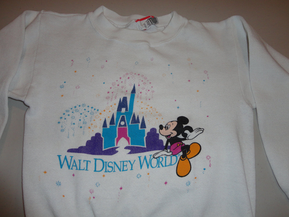 Vintage 8039s Walt Disney World Mickey Mouse Crewneck Sweatshirt Kids Size 8T Sweatshirt – Everyday Comfort · Perfect For Daily Wear