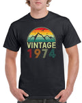 50th Birthday TShirt Gifts Presents For Dad Mens Cotton Tshirts Vintage 1974 50 Years Old Gift Graphic Tee – Bold Style · Top Pick For Any Outfit