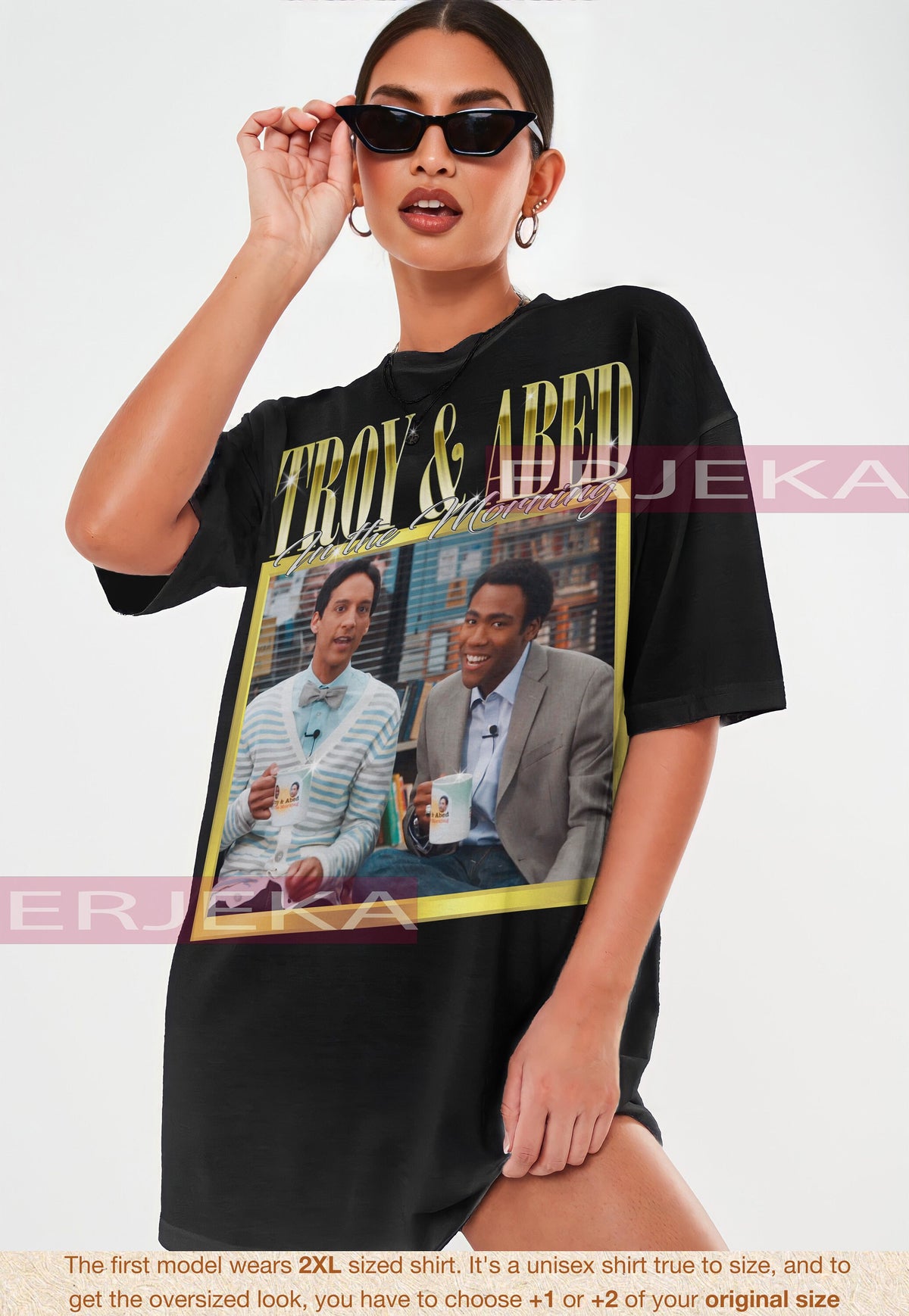 TROY and ABED Shirt Troy and Abed In The Morning Shirt The Communnity Tv Series Merch American Sitcom Troy Abed Shirt Senor Ben Tee Graphic Tee – Bold Style · Top Pick For Any Outfit