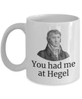 Hegel Mug Romantic Philosopher Gift Hegel Gift Valentine39s Day Anniversary Philosophy Gifts You Had Me at Hegel Graphic Tee – Easygoing Wear · Perfect For Daily Wear