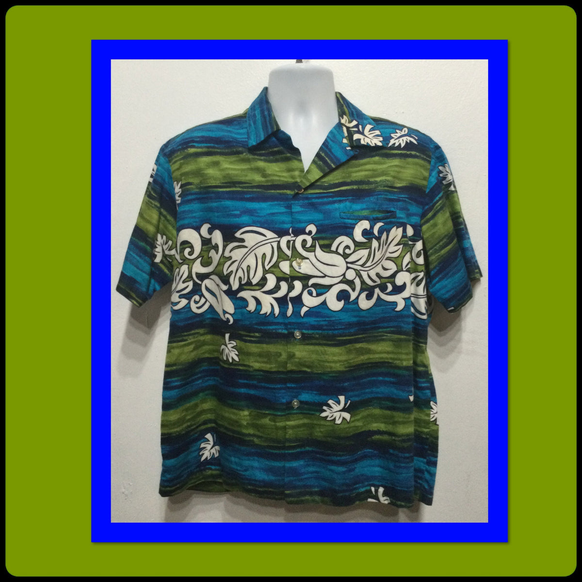 HS186 Vintage 1960s border print tiki Hawaiian shirt by Malihini Graphic Tee – Cozy Vibes · Top Pick For Any Outfit