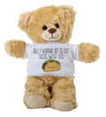 Romantic Teddy Bear Gift For Taco Lovers Plush Teddy Bear Valentine Stuffed Animal Bear Gift Eat Tacos With You Anniversary Graphic Tee – Warm & Stylish · Must-Have Style