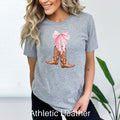 Cowgirl Boots Shirt Coquette Shirt Pink Bow Shirt Coquette Aesthetic Shirt Cowboy Boots Shirt Soft Girl Era Ribbon Shirt Coquette Bow Graphic Tee – Cozy Vibes · Perfect For Daily Wear
