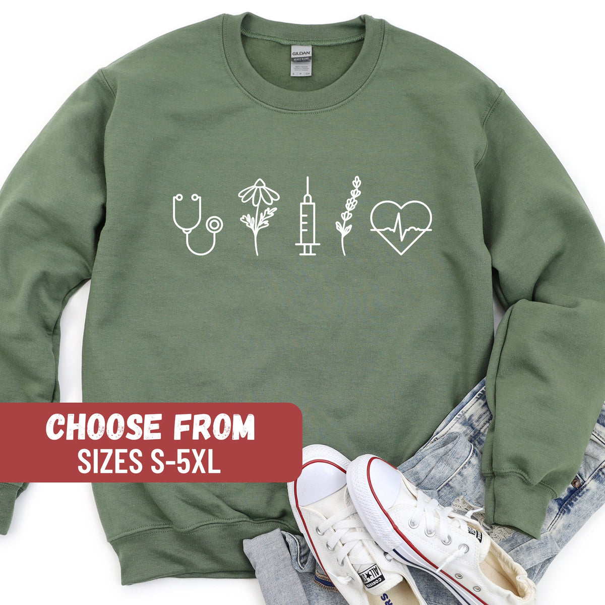 Nurse Sweatshirt Nurse Sweater Nurse Gift Future Nurse Sweater Nursing Sweatshirt Funny Sweatshirt Medical Tools Sweatshirt Sweatshirt – Soft Feel · Trending Graphic Apparel