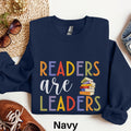 Readers Are Leaders Sweatshirt Reading Sweater Teacher Shirt Librarian Sweatshirt Bookworm Sweater Bookish Sweater Book Lover Gift Sweatshirt – Everyday Comfort · Perfect For Daily Wear