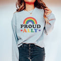 Proud Ally Sweatshirt LGBTQ Shirt Gay Pride Shirt LGBT Lesbian Shirt Lesbian Clothing Queer Girls Sweatshirt Pride Shirt Women Sweatshirt – Cozy Vibes · Must-Have Style