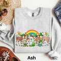 Cows St Patricks Day Sweatshirt Funny Cow Sweater Farm Animals St Patricks Day Shirt Cow Lover Shirt Western St Pattys Day Cow Lover Sweatshirt – Warm & Stylish · Trending Graphic Apparel
