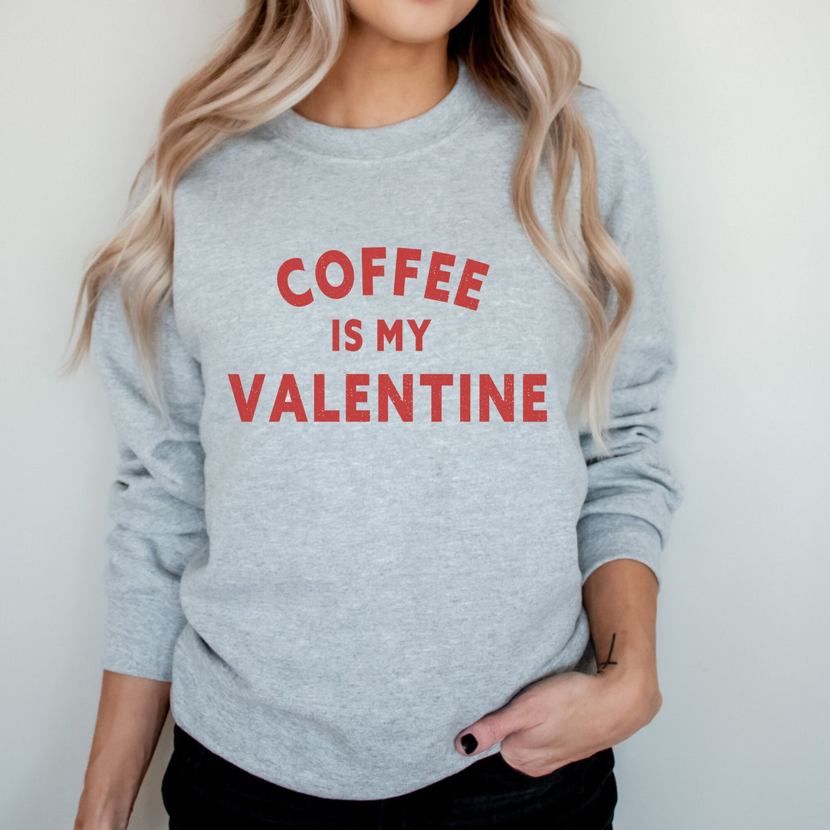 Coffee Is My Valentine Sweatshirt Valentines Sweatshirt Coffee Lover Sweatshirt Valentine39s Day Shirt Gift for Coffee Lover Sweatshirt – Easygoing Wear · Great Gift For Fans