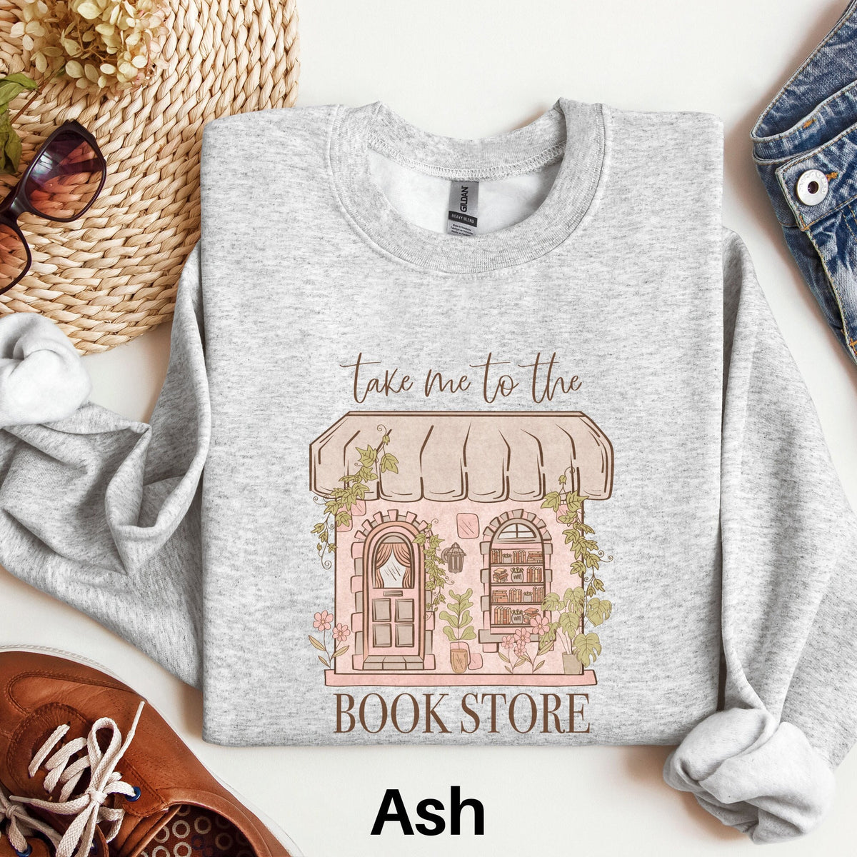 Take Me To The Bookstore Sweatshirt Reading Sweater Librarian Gift Bookish Shirt Bookworm Shirt Book Lover Gift Book Shirt Book Nerd Sweatshirt – Feel-Good Design · Top Pick For Any Outfit