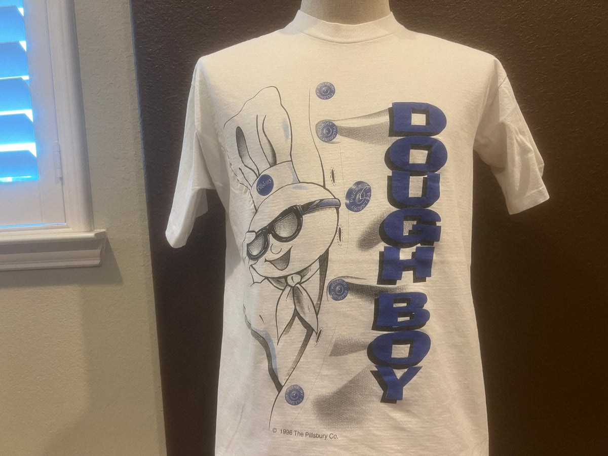 Vintage 9039s Pillsbury Dough Boy White T Shirt Size L Graphic Tee – Cozy Vibes · Trending Graphic Apparel
