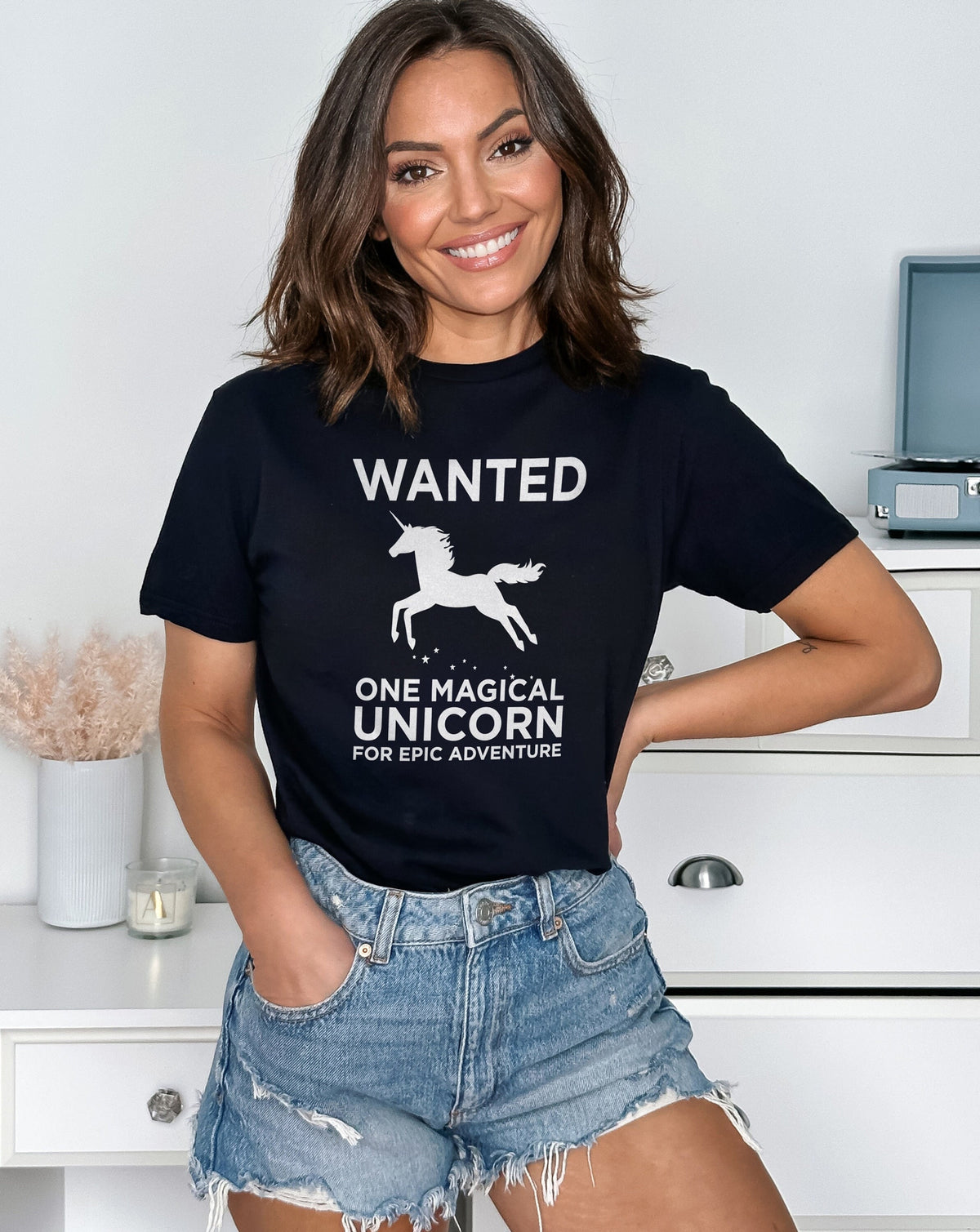 Unicorn Shirt Wanted One Magical Unicorn For Epic Adventure Funny Unicorn TShirt Graphic Tee – Warm & Stylish · Perfect For Daily Wear