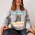 Pro Choice Shirt Pro Choice Pro Cats Pro Roe v Wade My Body My Choice Sweatshirt Feminist Sweatshirt Women39s Rights Shirt Sweatshirt – Fan Favorite · Must-Have Style