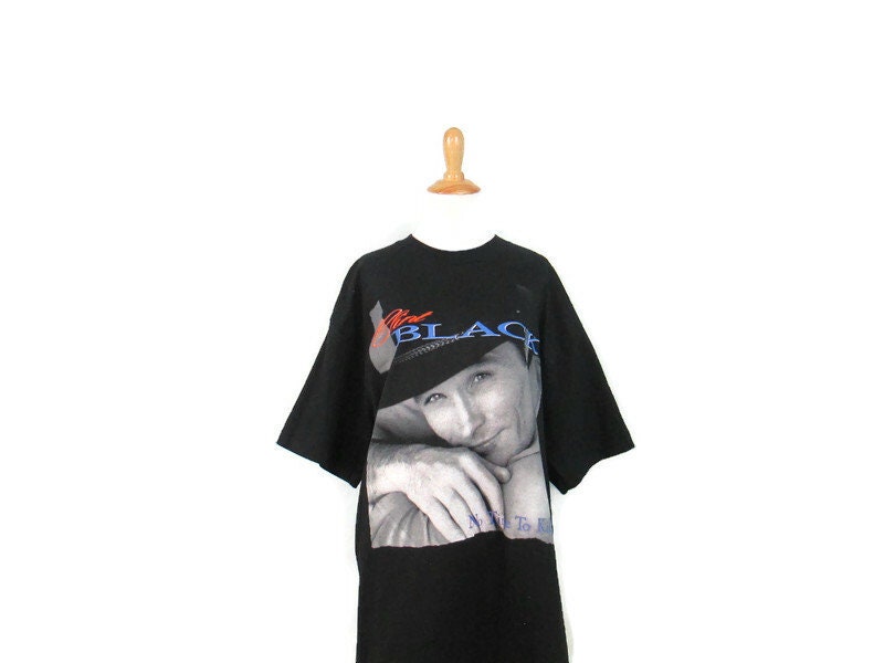 Vintage 9039s Clint Black XL Shirt Vintage No Time To Kill Giant Label Single Stitch Country Music T Shirt Graphic Tee – Cozy Vibes · Must-Have Style
