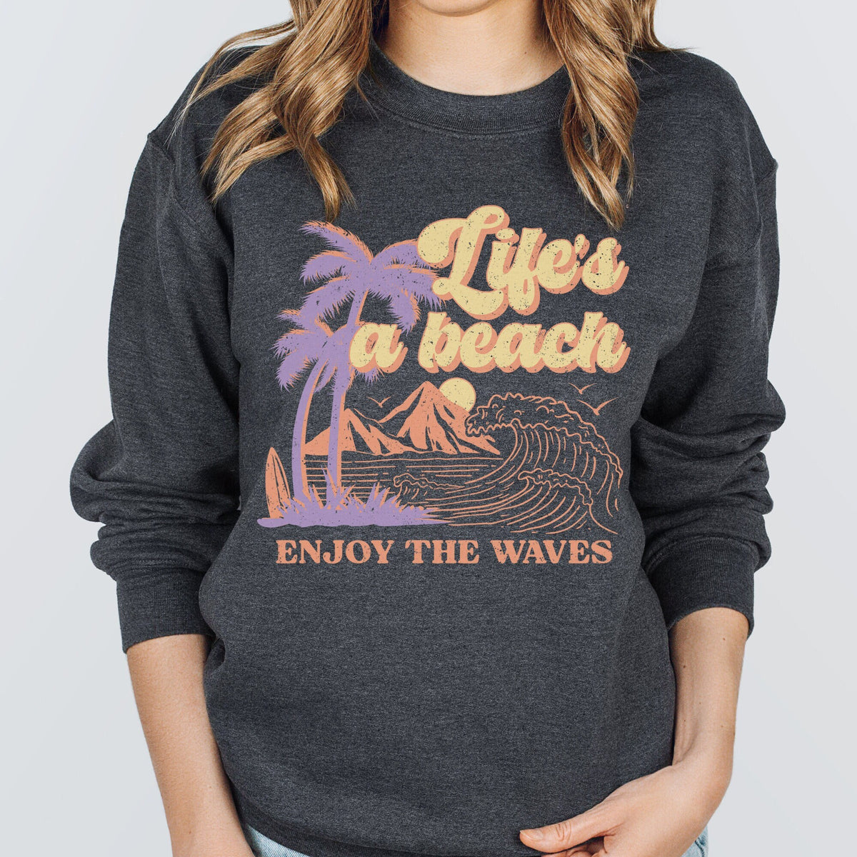 Life is a Beach Sweatshirt Beach Sweatshirt Beach Shirt Travel Sweatshirt Summer Sweatshirt Sweatshirt – Easygoing Wear · Top Pick For Any Outfit