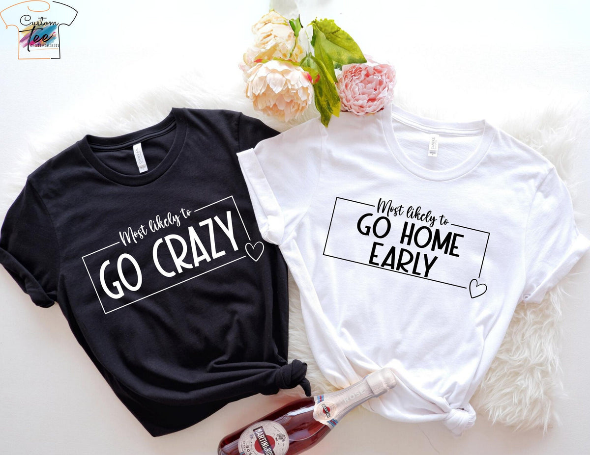 Most likely to Bachelorette Shirts Bachelorette Party Shirts Bride Team Shirt Team Bride Squad Tribe Bachelorette Party ShirtBride Party Graphic Tee – Premium Graphic · Trending Graphic Apparel