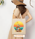 frog and mushroom retro sunset beach Bag Cute Tote Bag Plant Aesthetic tote Bag Market Bag Canvas Tote Bag Shoulder Bag Shopping Bag Tote Bag – Fan Favorite · Trending Graphic Apparel