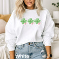 Coquette St Patricks Day Sweatshirt Pink Bow St Pattys Day Sweater Irish Sweater Shamrock Sweatshirt St Patricks Shirt Ireland Sweater Sweatshirt – Cozy Vibes · Trending Graphic Apparel