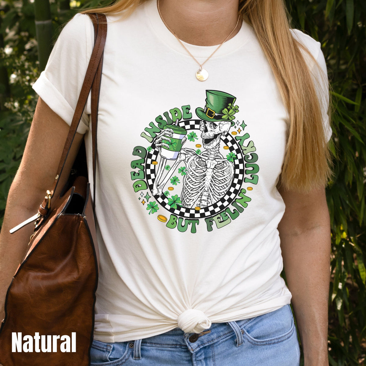 Dead Inside Shirt Skeleton St Patricks Day Shirt Skeleton Shirt Lucky Shirt St Pattys Day Shirt Funny Skeleton Shirt Irish Shirt Graphic Tee – Easygoing Wear · Perfect For Daily Wear