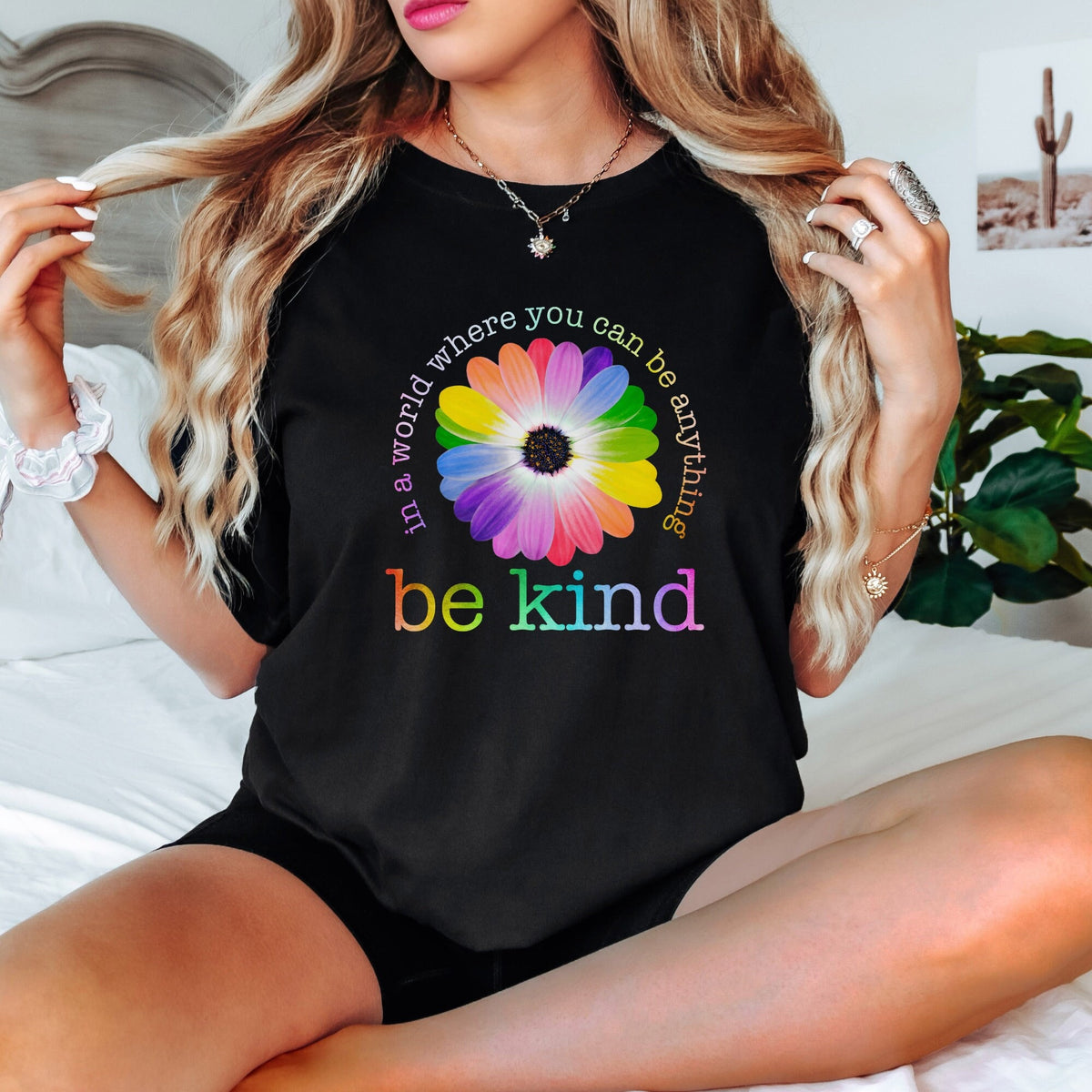 In a World Where You Can Be Anything T Shirt Be Kind Tshirt Youth Kindness Shirt For Teacher Gift Idea Empowering Shirt Spreading Kindness Graphic Tee – Warm & Stylish · Great Gift For Fans