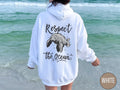 Respect the Ocean Hoodie Beachy Sweatshirt Surfing Hoodie Manatee Sweatshirt Oversize Beach Hoodie Save The Ocean Hoodie Hoodie – Easygoing Wear · High-Quality Print