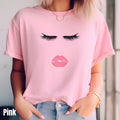 Eyelash Shirt Coquette Shirt Eyelashes and Lips Shirt Girly Shirt Coquette Aesthetic Shirt Soft Girl Era Tee Makeup Shirt Kiss Shirt Graphic Tee – Feel-Good Design · Perfect For Daily Wear
