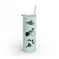 Triathlon Style Logo Inspired Maars Maker Skinny Matte Tumbler 20oz gift her triathlete gear Graphic Tee – Premium Graphic · Must-Have Style