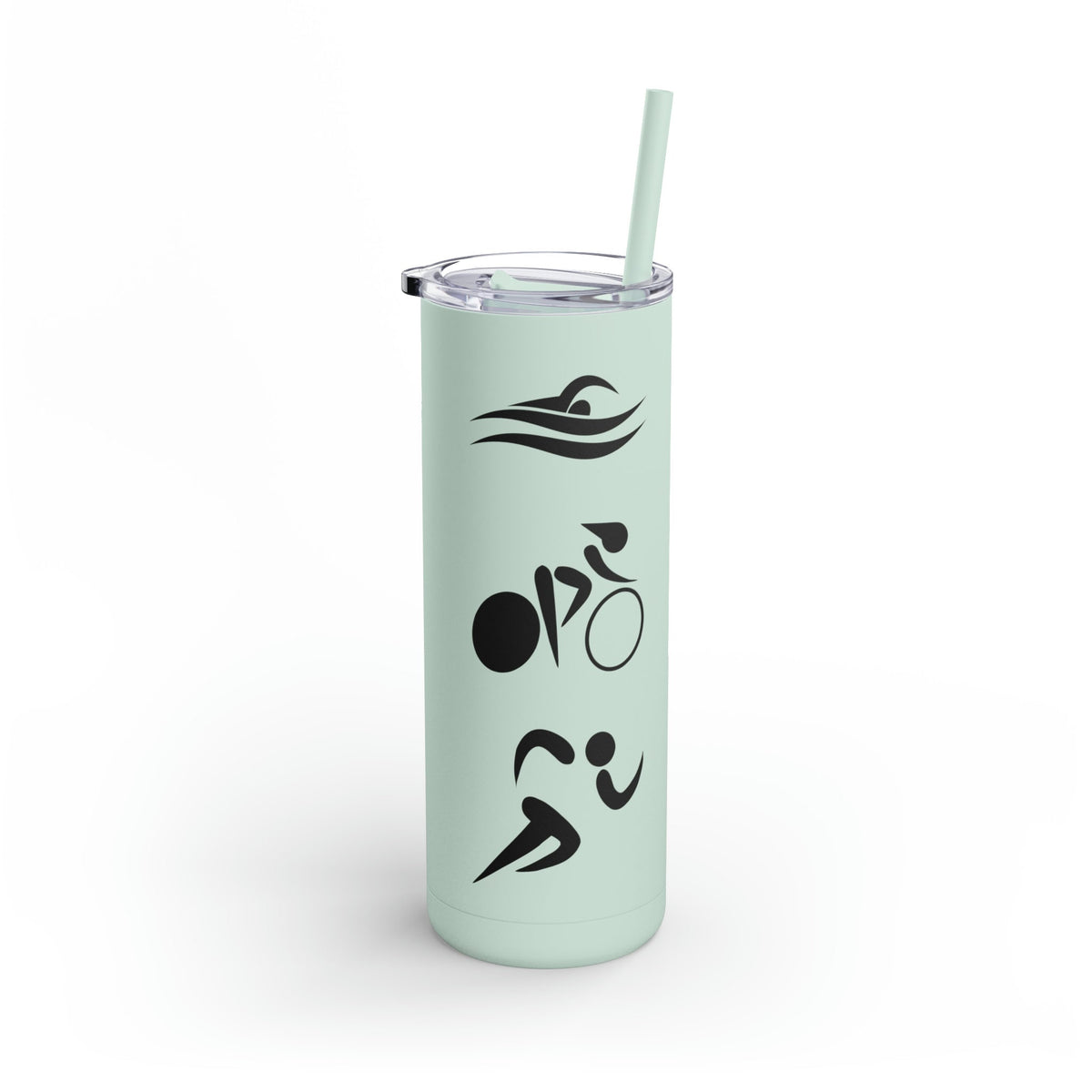 Triathlon Style Logo Inspired Maars Maker Skinny Matte Tumbler 20oz gift her triathlete gear Graphic Tee – Premium Graphic · Must-Have Style