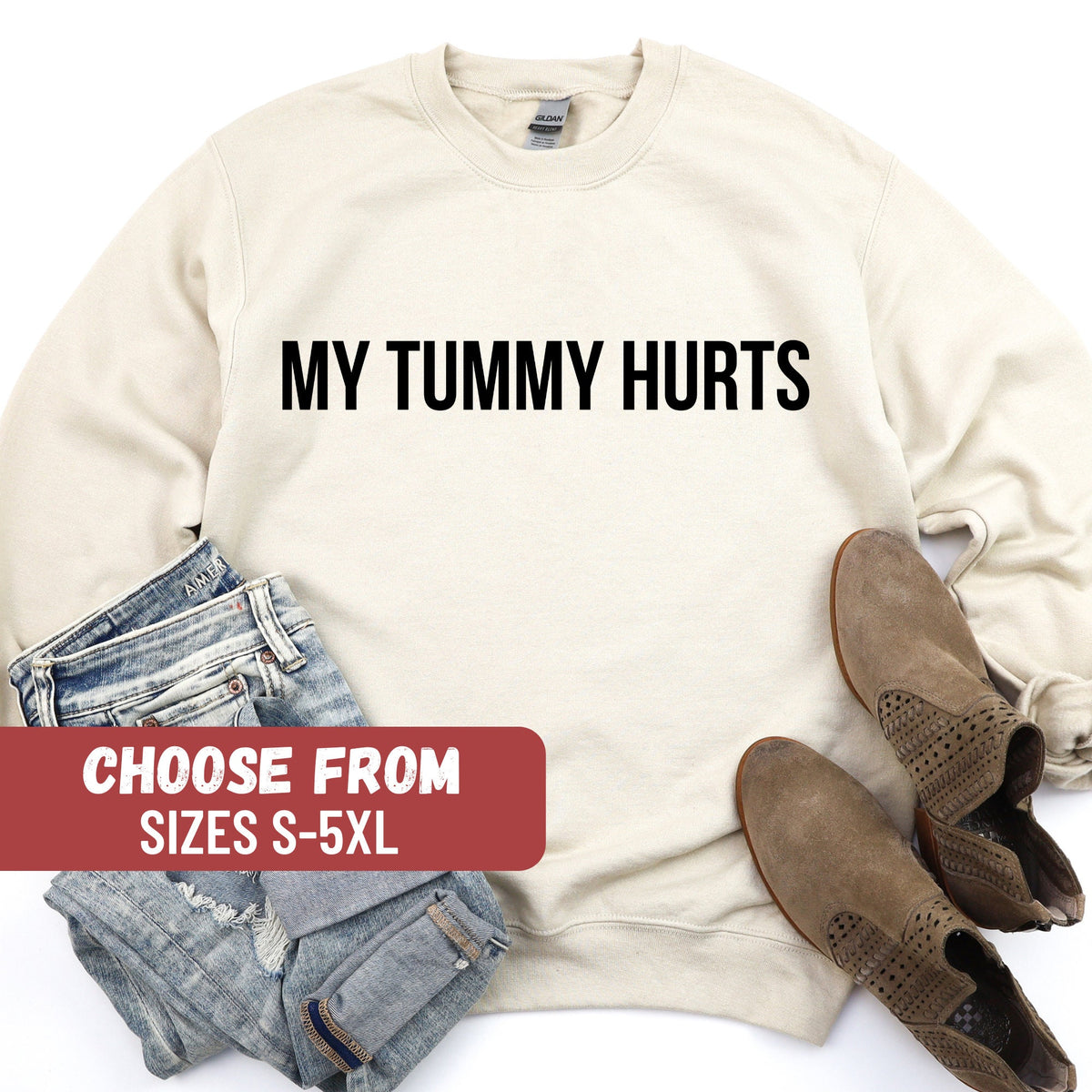 Funny Crewneck Crewneck Shirt Funny Gift Gift For Her Funny Sweatshirt Women39s Crewneck Introvert Shirt My Tummy Hurts Sweatshirt Sweatshirt – Everyday Comfort · Trending Graphic Apparel