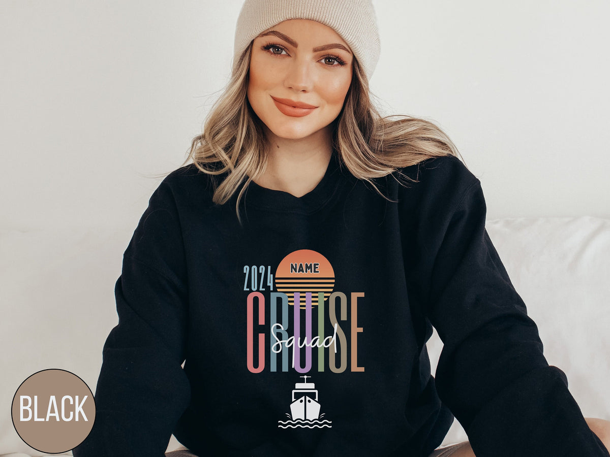 Custom Cruise Squad 2024 Sweatshirt Family Trip 2024 Sweatshirt Family Matching Cruise Shirt Cruise Vacation 2024 Custom Family Cruise Sweatshirt – Bold Style · Trending Graphic Apparel