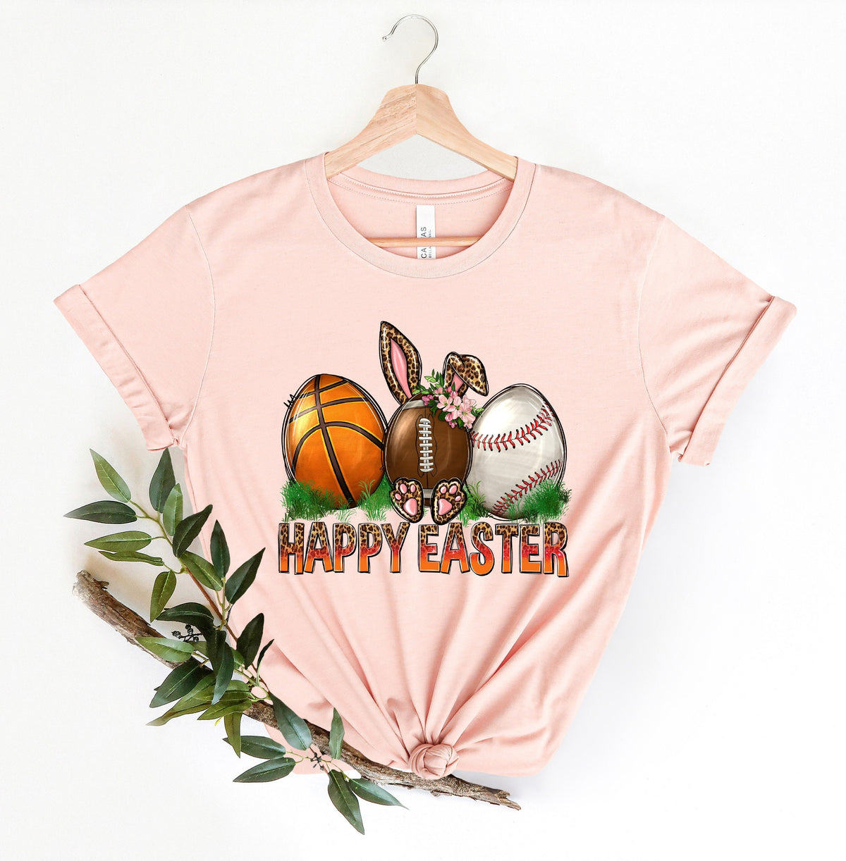 Happy Easter Sports Shirt Happy Easter Bunny Shirt Happy Easter Bunny Ears Shirt Bunny Ears Shirt Happy EasterGameday gift Graphic Tee – Soft Feel · Top Pick For Any Outfit