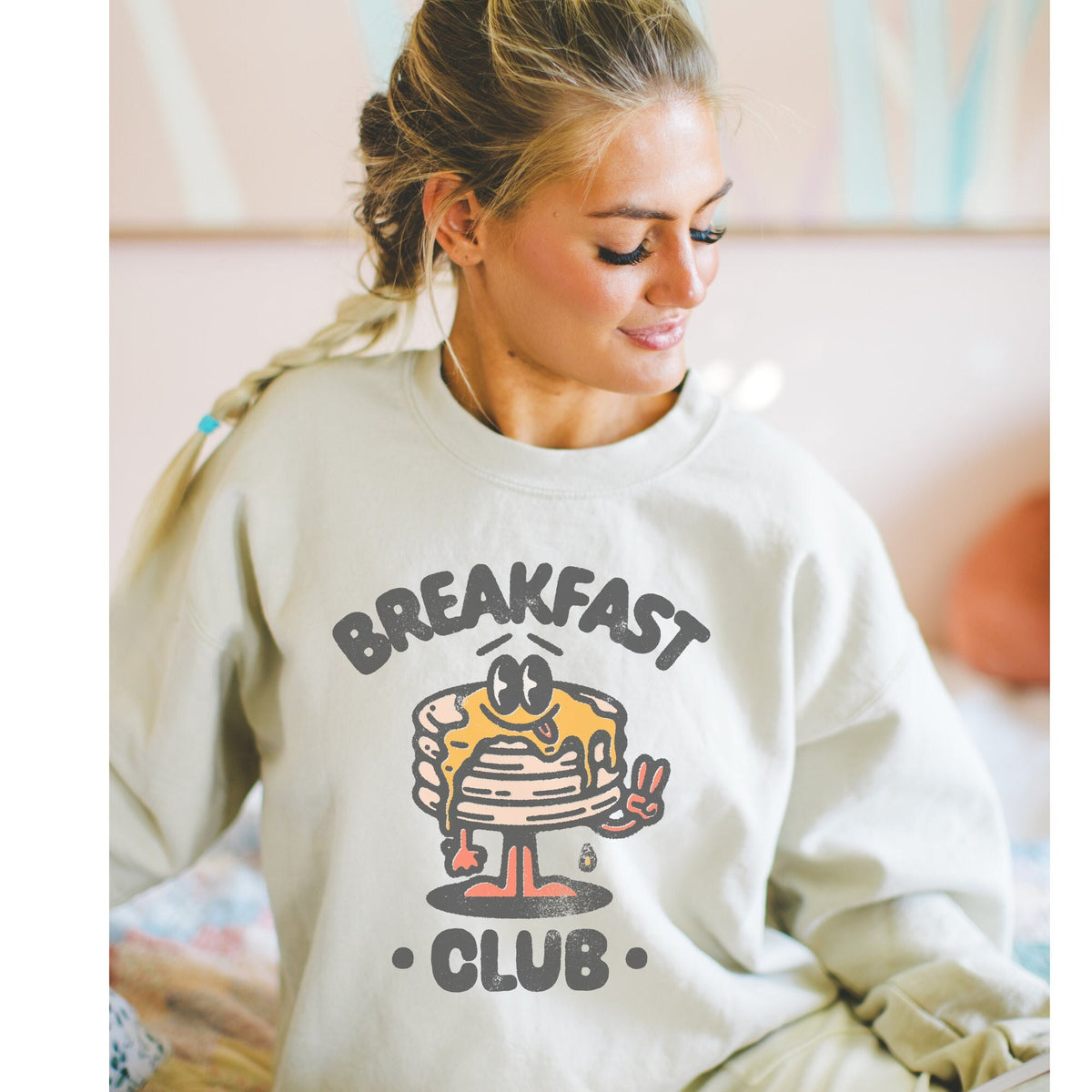 Breakfast Club Aesthetic Bohemian Retro Vintage Sweatshirt Hippie Boho Graphic Sweatshirt – Warm & Stylish · Perfect For Daily Wear