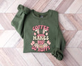 Coffee Makes Me So Happy Bunny SweatshirtEaster SweatEaster Bunny SweatshirtCoffee Easter SweatshirtEaster Family ShirtEaster Gift Sweatshirt – Feel-Good Design · Perfect For Daily Wear