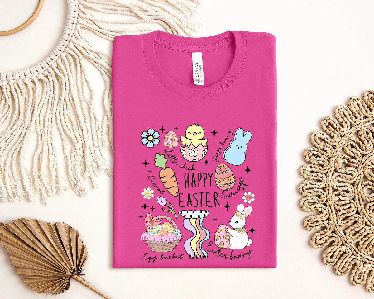 Happy Easter Day ShirtEaster Day ShirtsCute Easter ShirtsEaster Day Shirt for Woman Easter Bunny ShirtEaster Bunny Kids Shirt Graphic Tee – Aesthetic Look · High-Quality Print